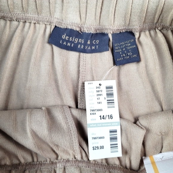 **PLUS SIZE**NWT Lane Bryant /Design & Co Relaxed Fit Drawstring Pants - Picture 6 of 14